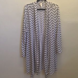 Pajama Drama grey chevron robe